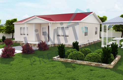 3+1 Tek Katlı Prefabrik Ev 96m² | Kampanyalı Prefabrik Ev Fiyatları modeli